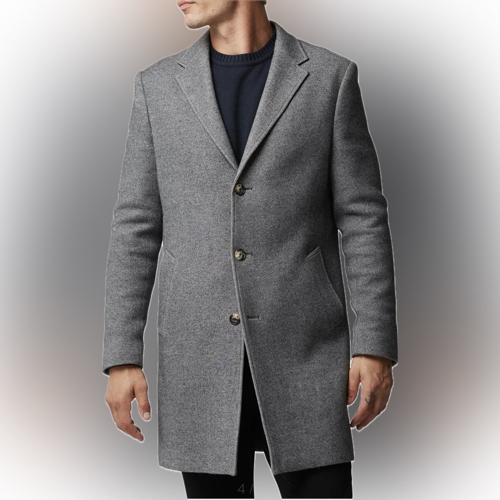 [NWT] Rodd & Gunn, Calton Hill Wool Blend Coat, ASH, Small *Italian Wool*